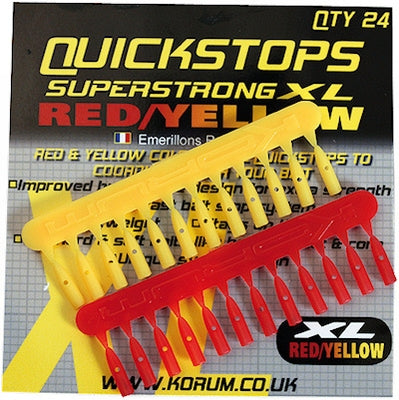 Korum Quickstops XL Red/Yellow