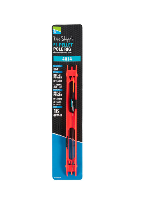 Des Shipp's Commercial Slims Pole Rigs F1 Pellet