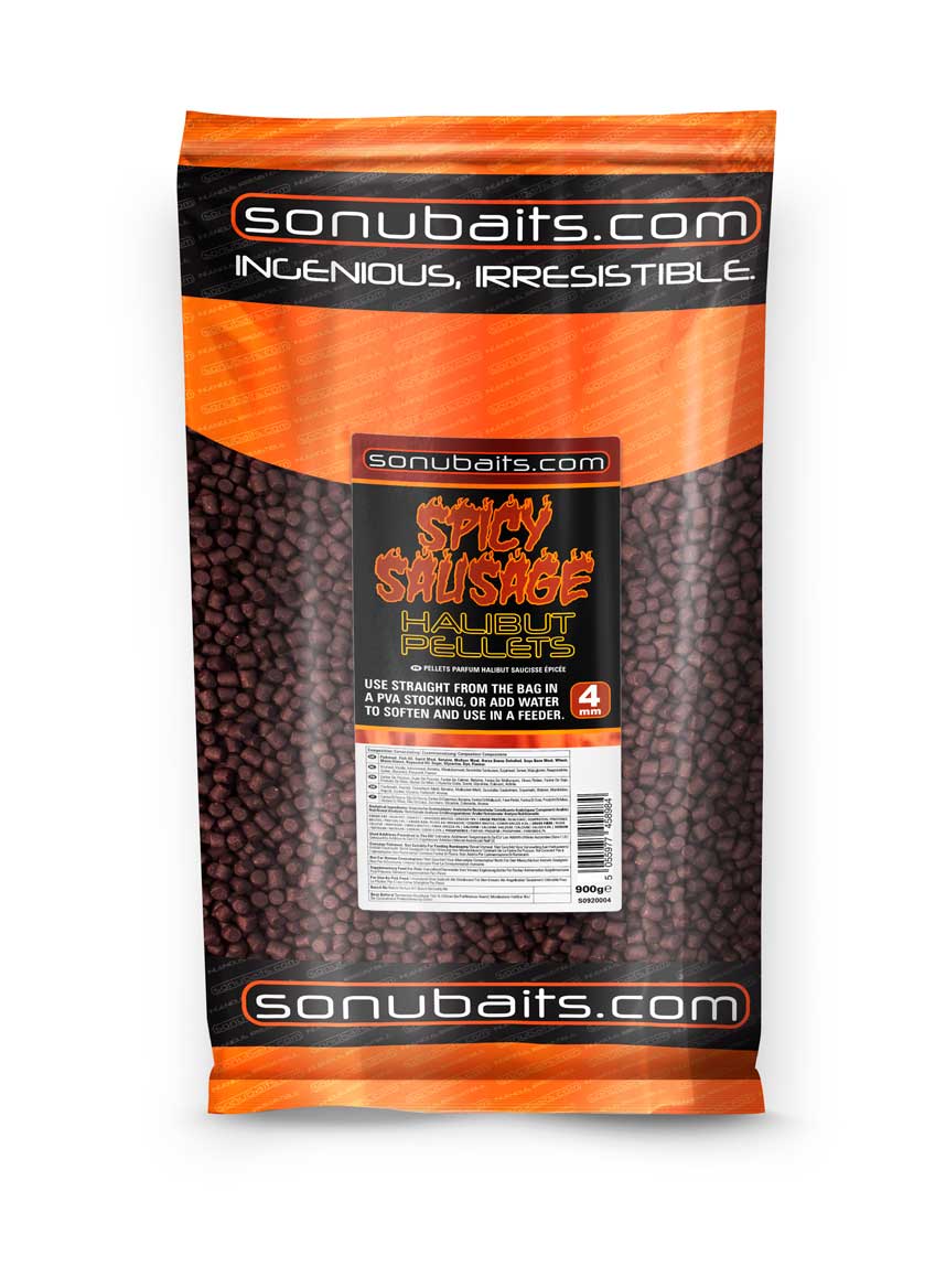 Sonubaits Spicy Sausage Halibut Pellets