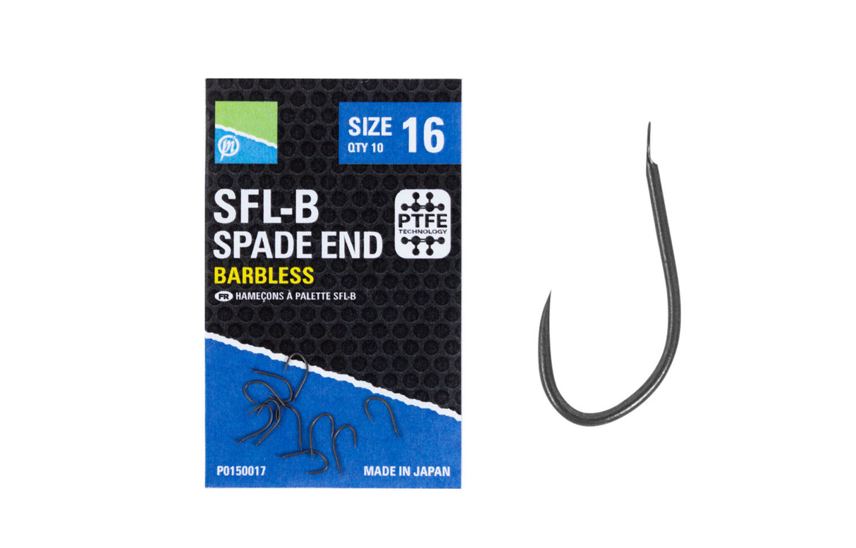 Preston SFL-B Spade End Barbless